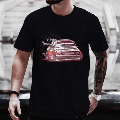 Pánské streetové tričko Auto Motorsport Drifting Potisk Topy Trička Letní tričko Stylové oversized tričko pro muže Tričko Oblečení