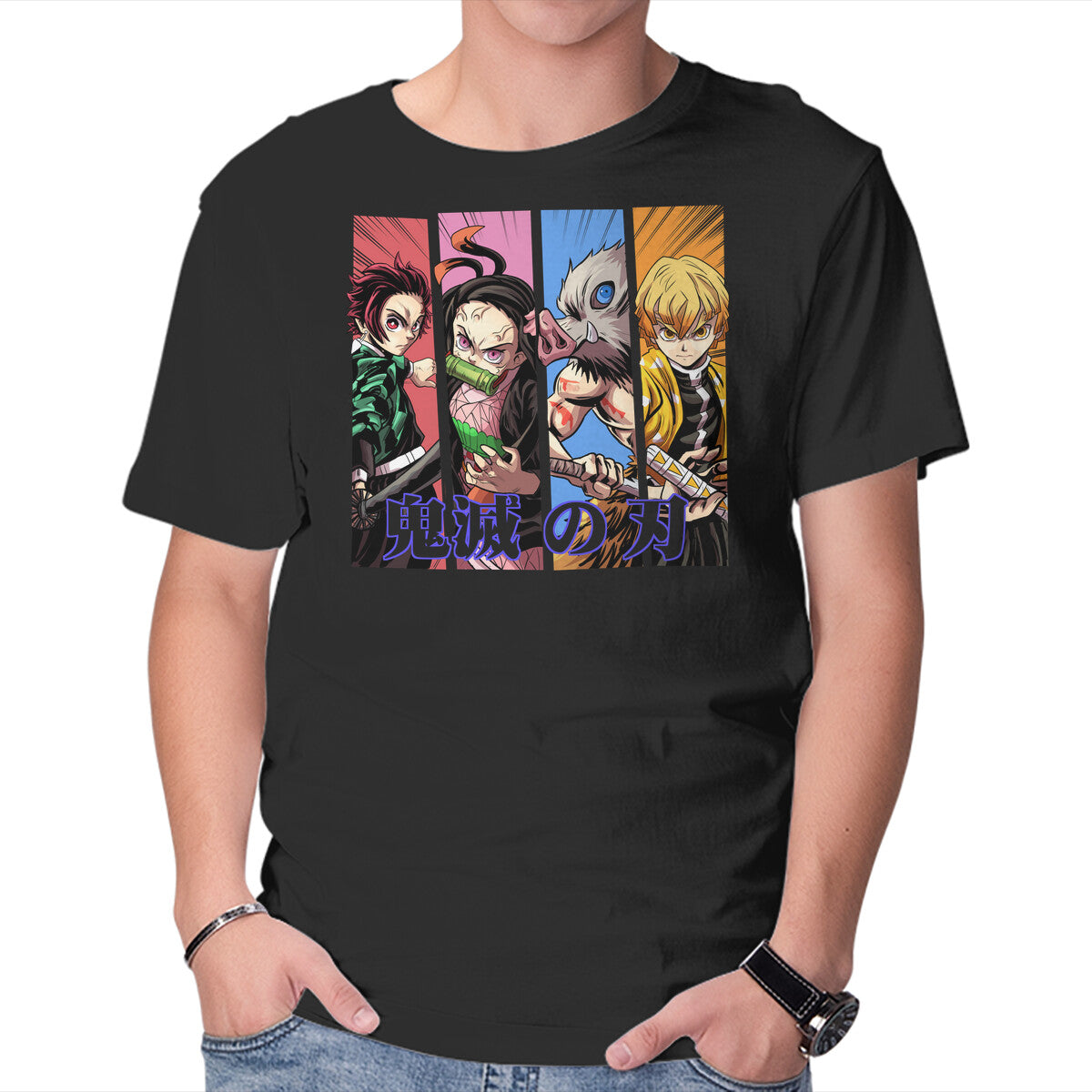Unisex Crew Neck T-Shirt Demon Friends Graphic Short Sleeve Casual Tee XS
