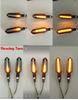 2X Dual Colors 24 LED Motorcycle Brake Taillight Flasher Strobe Turn Signal Lamp