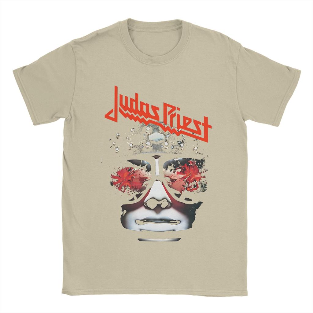 British Metal Judas Priest T Shirt Beach  100 Cotton T Shirts For Men Hipster Casual Tshirt Short Sleeve Vintage Clothing