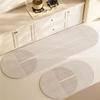 Good-Super Absorbent Kitchen Mat Non-Slip Diatomite Kitchen Rug Elliptical Simple Line Bathroom Mat Kitchen Supplies