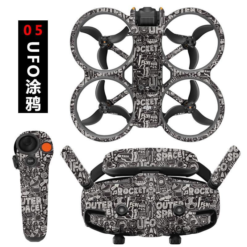 Colorful Stickers for DJI Avata 2 Goggles 3 Sticker Glasses Full Protection PVC Stickers for DJI Avata 2 Drone Accessories