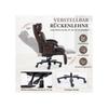Chaise de bureau ergonomique, chaise de direction avec fonctions massage et chauffage, dossier réglable (marron)