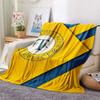 Teplice Football Club  Print Flannel Blanket, High quality Comfortable for All Seasons, Home Decor, Warmth and Comfort