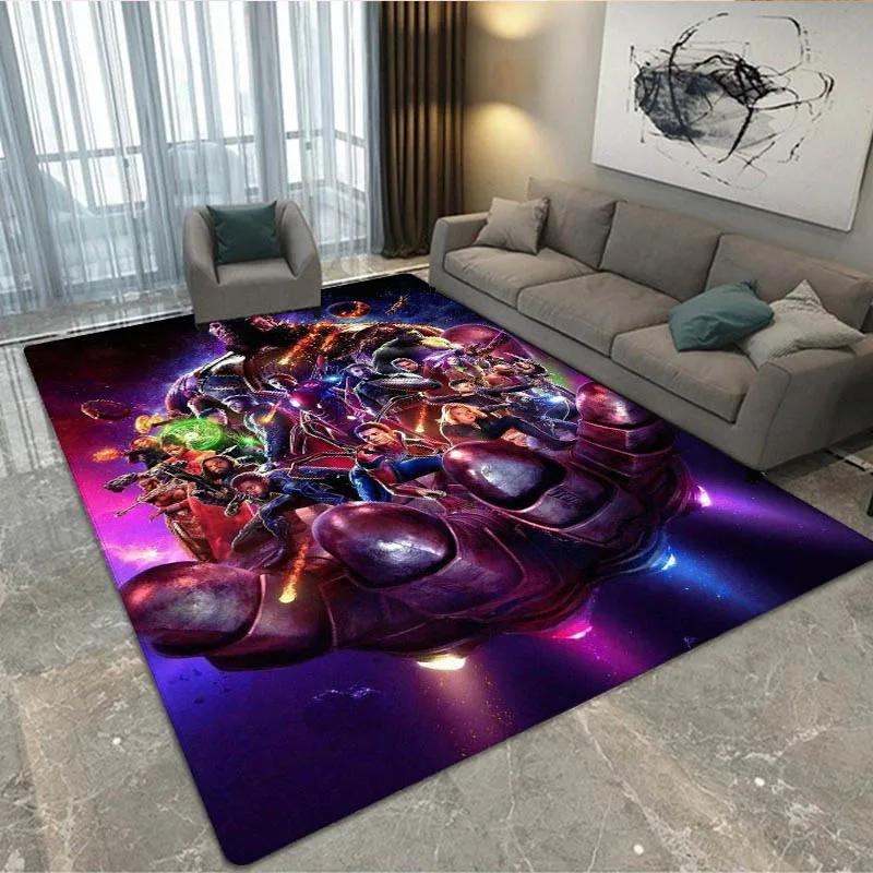 3D The Avengers Cartoon printed Carpet Living Room Bedroom Carpet Non-slip carpet home bedroom decor area rug Birthday Gift