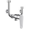 WUZORY German Brass U-shaped Shower Mixer Valve for Electric Water Heater