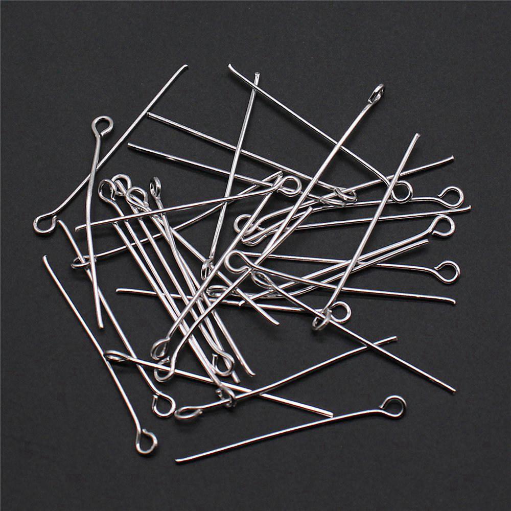 Perlenzubehör Metall-Ösenstifte Schmuckherstellung Zubehör Flachkopf-Stift