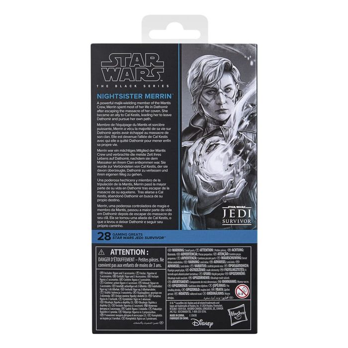 Hasbro - Star Wars Jedi: Survivor Black Series - Figurine Nightsister Merrin 15 cm