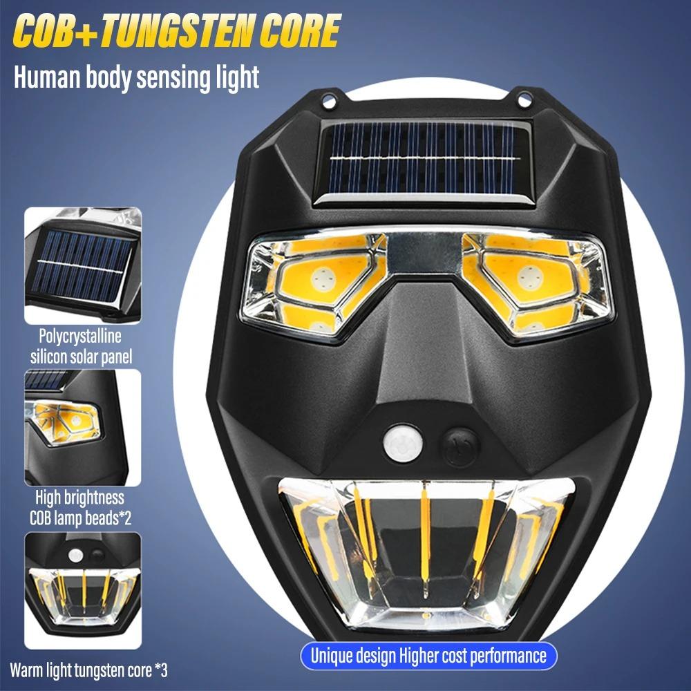 Solar Wolfram Glühlampe Outdoor wasserdichte intelligente Induktion Wandleuchte Hof Garten Villa Beleuchtung Nachtlicht