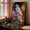 5D DIY Frameless Pearl Painting The Little Bird Pattern Painting Kit, Suitable for Home Living Room Bedroom and Other Wall Decoration Art Paintings