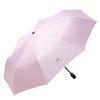 Black Vinyl UV Protection Automatic Three-Fold Rain Umbrella with Custom Logo