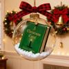 Classical Christmas Book Pendant User Friendly Translucent Decoration For Festival Setups