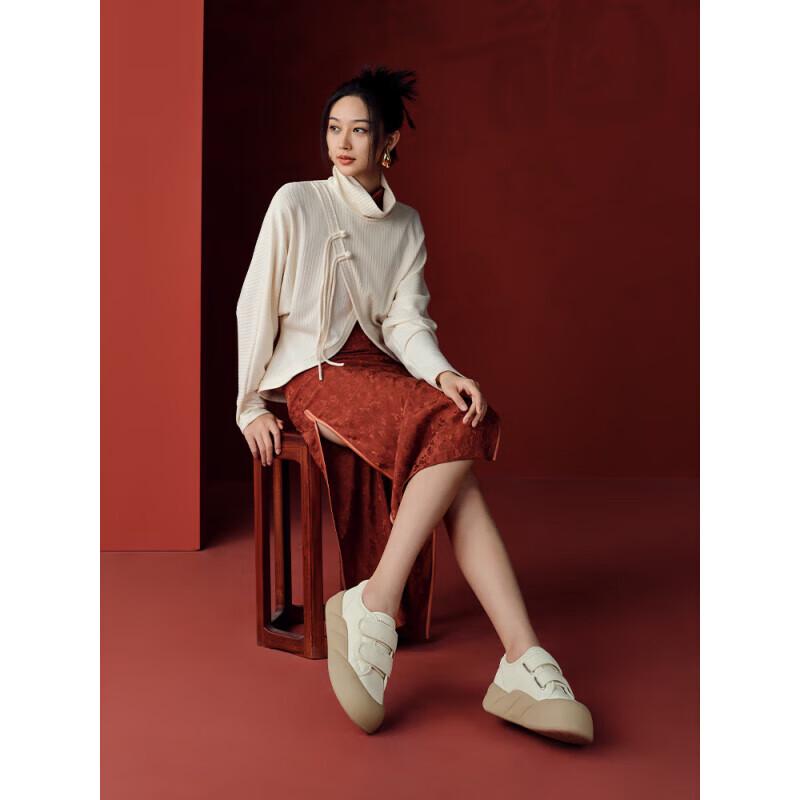 

BESTORE Women s Platform Casual Velcro Sneakers NC703AM4 37