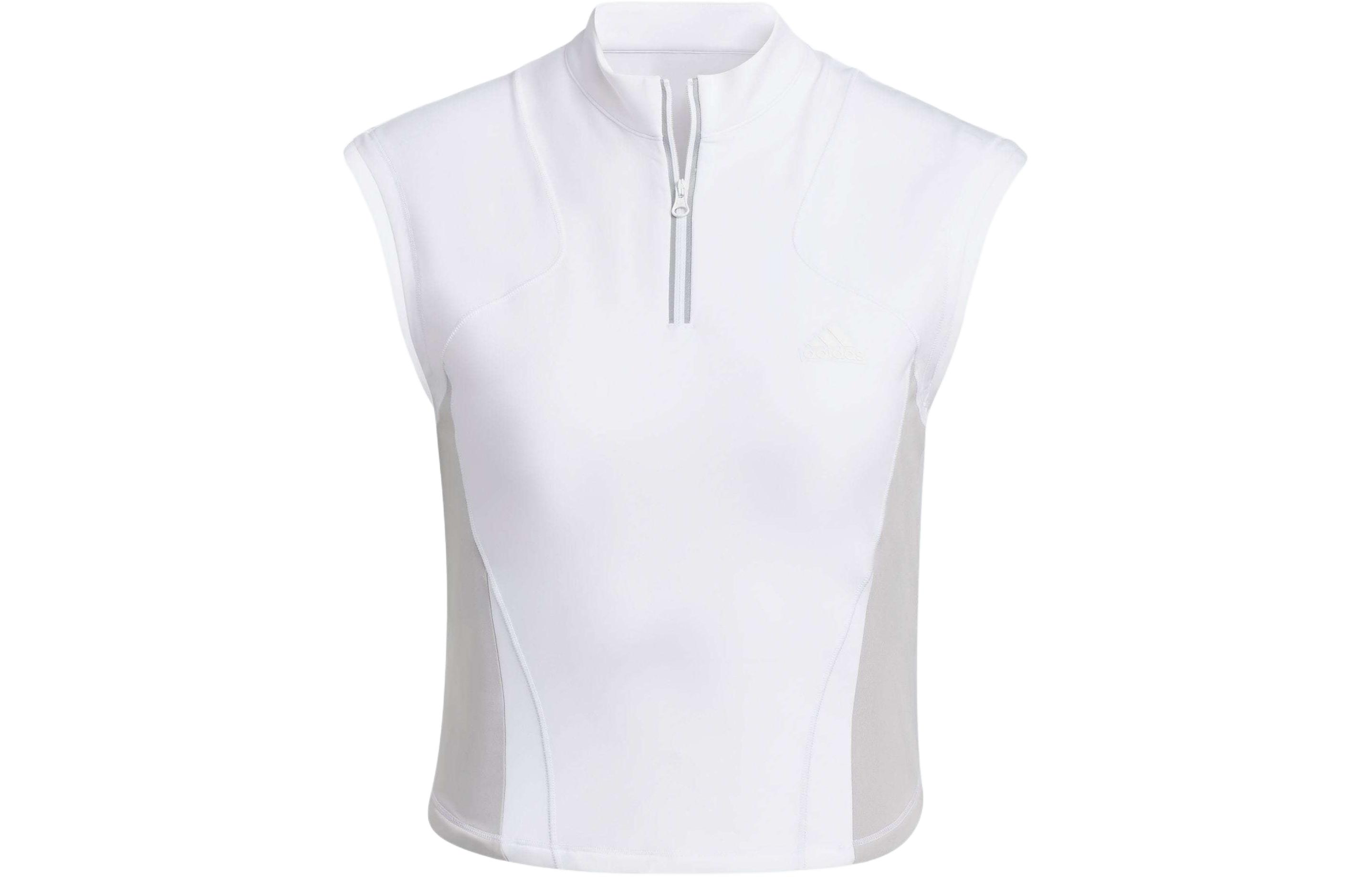 Adidas T Shirts Women s White Stand Collar Moderate Other JJ1593 XL