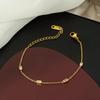Meichen 18k Gold Non-Fading Titanium Steel Women's Fashion Bracelets - Simple, Versatile, Trendy European and American Style.