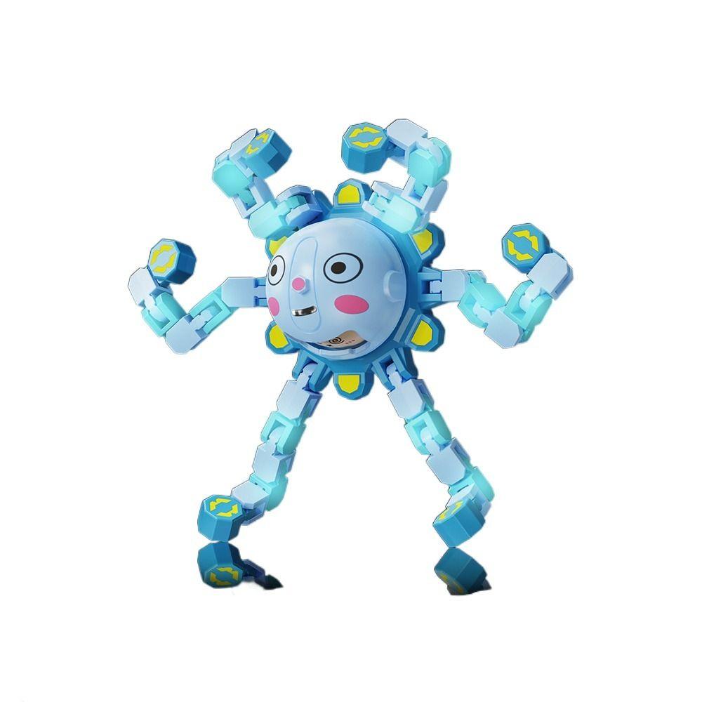 Robot Mechanical Luminous Gyroscope Plastics Transformable Fidget Spinners  Kids Boys Girls
