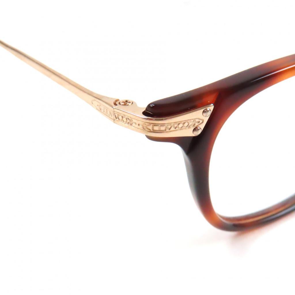 Pristine OLIVER PEOPLES Glasses Hadley DM Pattern Wellington Shape Clear brown mens Used