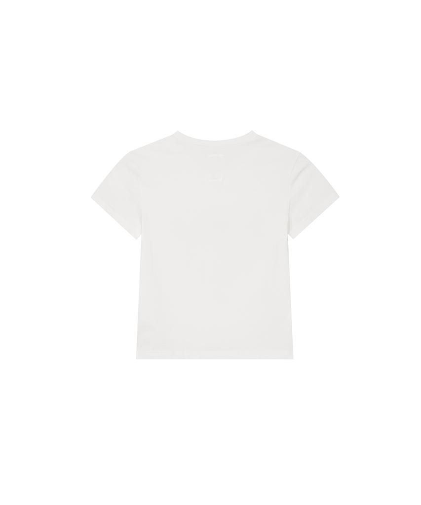 Kasiko Embossed Baby Tee White