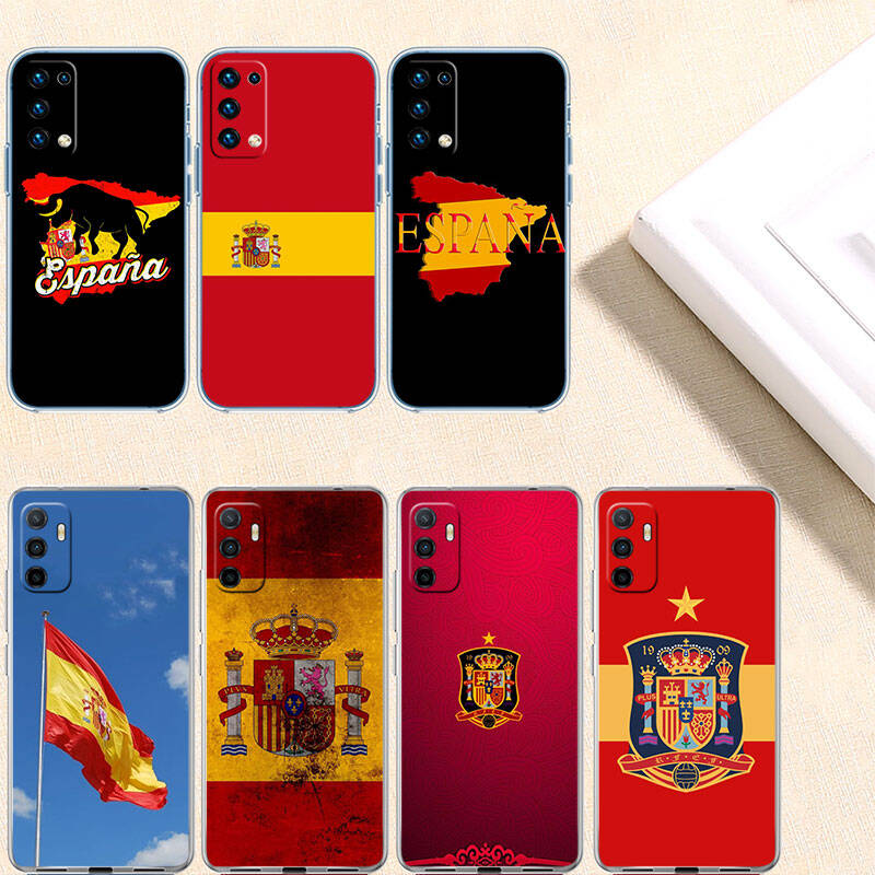 RT25 Spain Flag Case for Motorola E7 G6 G7 G8 G9 Plus Power Play G10 G20 G04 E30 E40 E22 E20 E13 E15 G22 G23 G05 G75 G35 G55