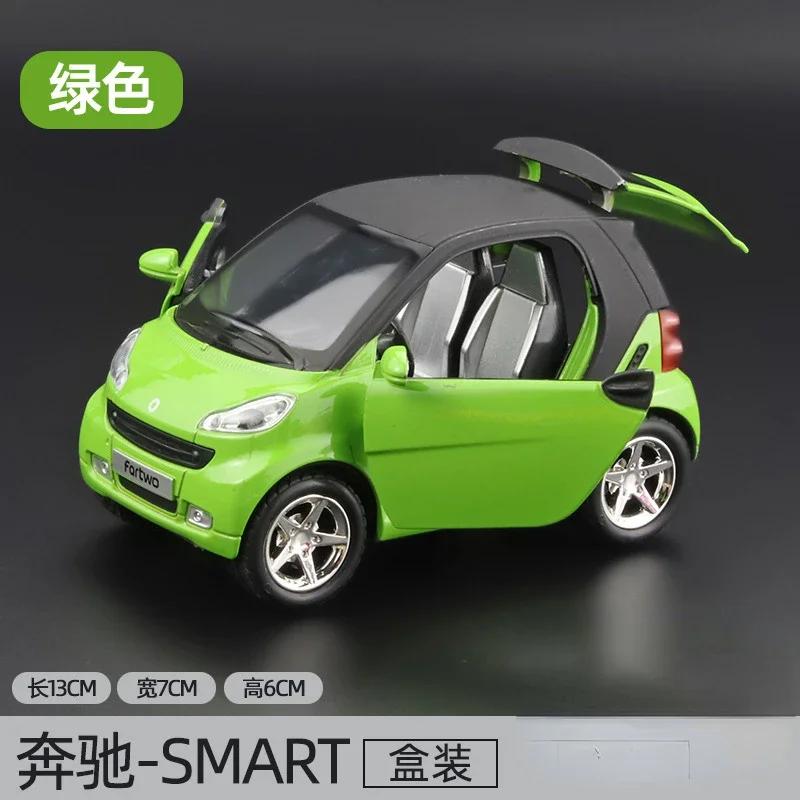 1:32 Benz SMART Милая литая под давлением модель автомобиля из сплава Металлическая литая под давлением машина Симуляция Звук и свет Инерционная игрушечная машинка для детей Коллекция Подарки