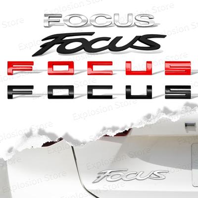 Car Decor 3D ABS/Metal Car Letter Rear Bumper Trunk Decals Emblem Sticker For Focus Logo MK1 MK2 MK3 MK4 Fiesta Ranger