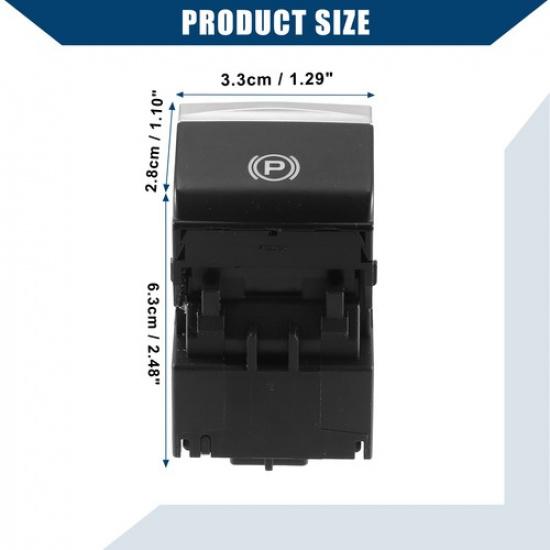 Pack (1) Electronic Hand Brake Button Parking Switch For Honda Civic 2016-2018