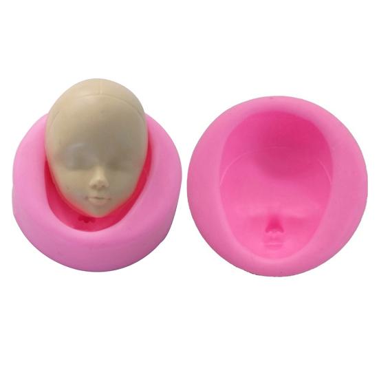 Silicone Baby Face Soap Mold DIY Fondant Candy Chocolate Cake Decorating Tool