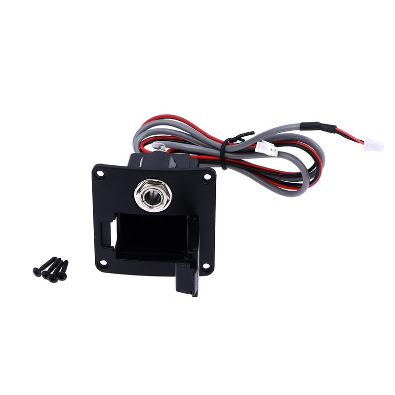 1 Set Diy Accessories 9V Battery Case Holder Cover Box For Acoustic Guitar Bass Pickup Black Guitar Parts