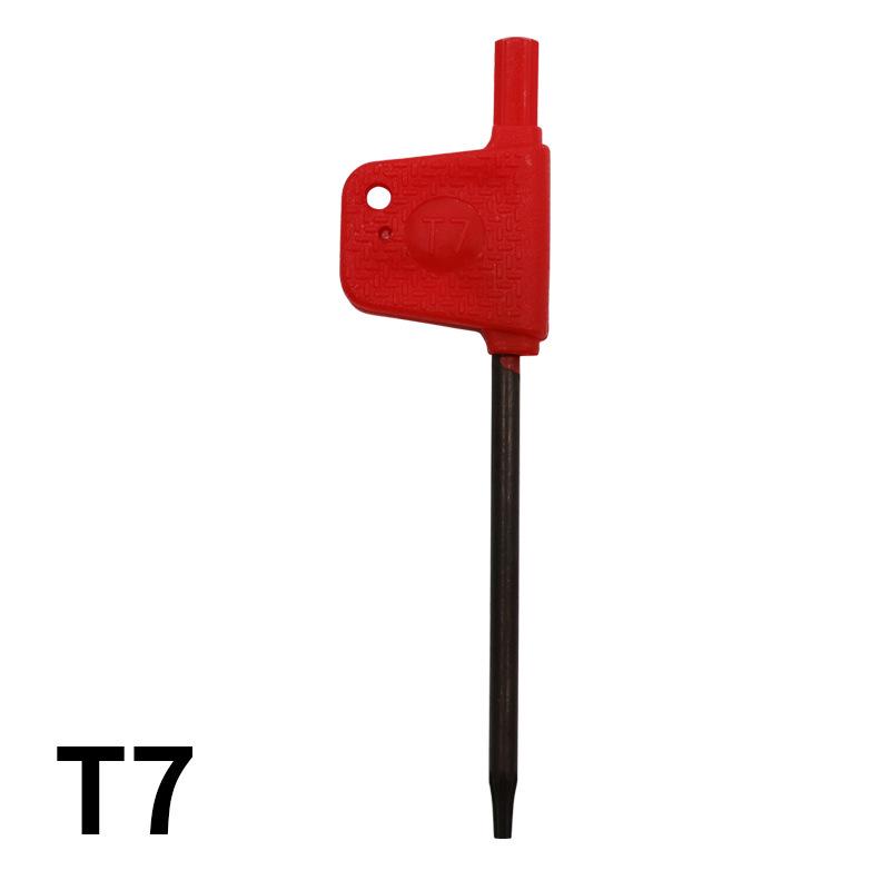 High-Strength T-Handle Torx Wrench for CNC Tool Disassembly