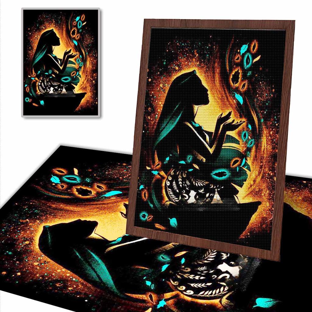 Full Round Diamond Painting The Sad Princess Art Rhinestone Picture Mosaic DIY 5D Cross Stitch Embroidery Home Decoration