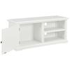 VidaXL Meuble TV Blanc 90 x 30 x 40 cm Bois