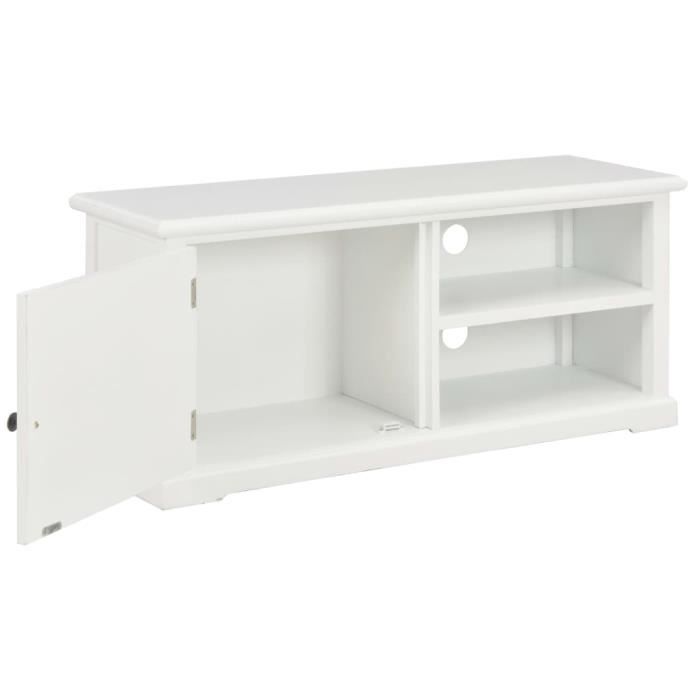 VidaXL Meuble TV Blanc 90 x 30 x 40 cm Bois