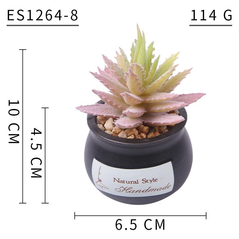 Home Decoration Simulation Succulent Plant Cement Bonsai, Fake Succulent Potted Plant, Mini Simulation Succulent Potted Plant