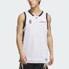 Adidas Reversible Basketball Tank Top With Contrast Print Men Tops Wheat-Brown JC6796