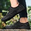 Men's Leather Sandals Summer New Pump Beach Shoes Breathable Casual Driving Shoes Soft Bottom Non-Slip Leather Sandals
