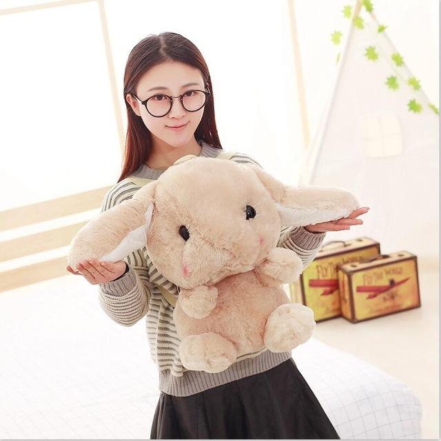 Big Size 50cm Lovely School Backpack Kawaii Rabbit Plush backpack Japan  Plush Bag Soft Toys for Girls Birthday Gift