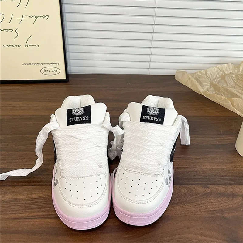 Original Girl's Heart Beige Bread Shoes Women's Ins Tide 2025 Autumn New Board Shoes Versatile Casual White Shoes Tide