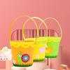 Cartoon Rabbit Egg Basket Colorful Chicken Egg Hunt Basket Easter Felt Basket  Children Gifts