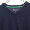 Barbour Wool Long Sleeve Sweater M Navy Knit Men's Used