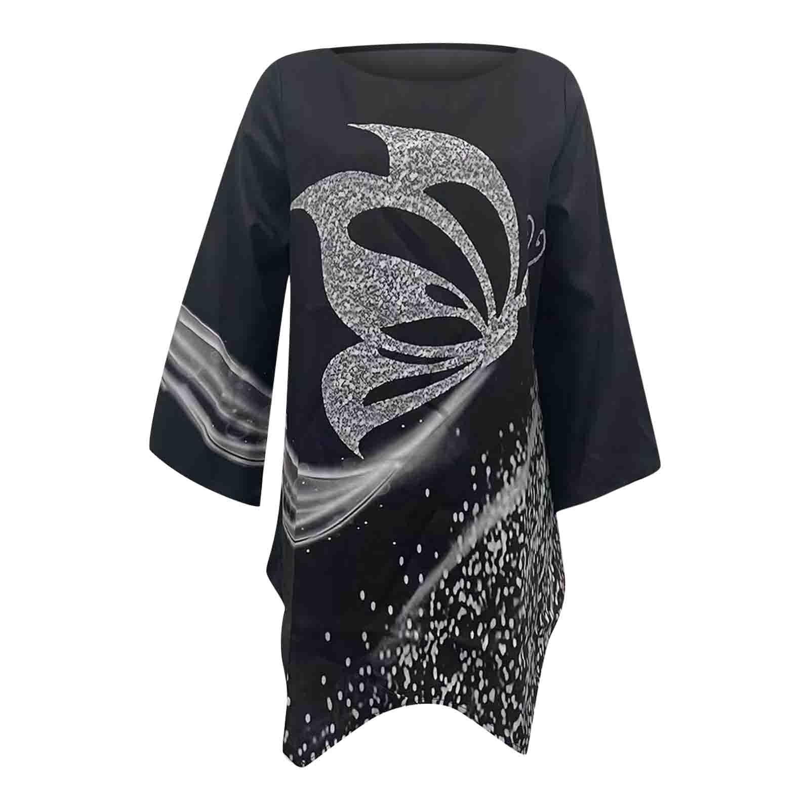 Женские топы с геометрическим принтом и длинными рукавами — фото 5