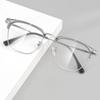 Korean Square Metal Frame Glasses for Women Men  Anti-Blue Light Eyewear Unisex Outdoor Street Eyeglasses