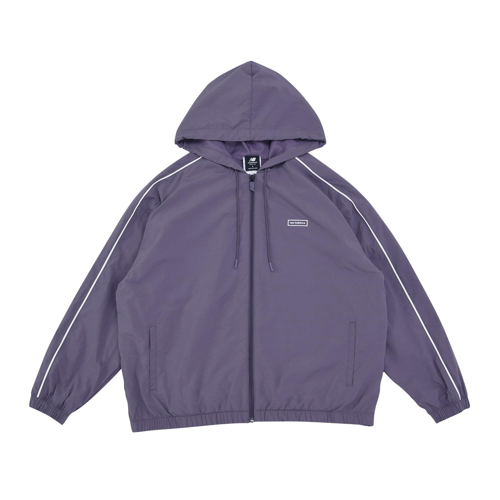 

Куртка Essentials с начесом, трикотажная ветровка AWJ33514 SHW S [New Balance] Женская (Тень)