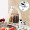 ABS Plastic Single Cold Faucet Water Tap Kitchen Sink Bathroom Basin Accessories G1/2(Blossom)