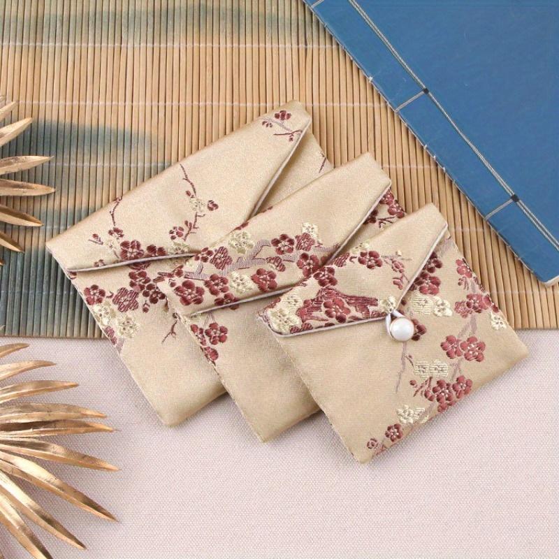 1pc fabric art Pouches- Traditional Chinese Brocade Jewelry & Gift Bags, Mini Storage for Weddings, Festivals, Home Organization