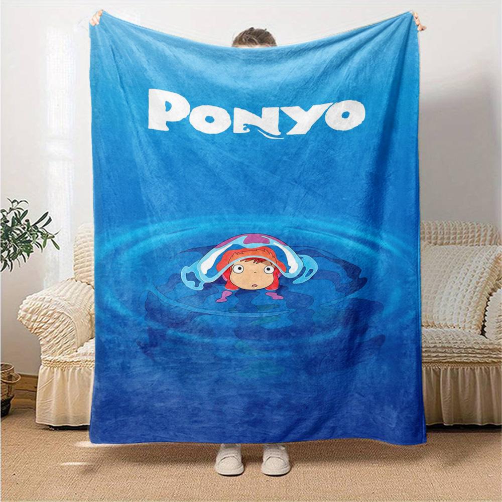 Ponyo Blanket Soft & Cozy Great for Picnics Office Sofa for All Occasions Warmthful Decor Ideal Gift For Birthday Valentine'S Day