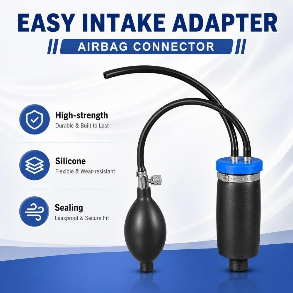 Silicone Easy Intake Adapter High-strength Inflatable Bladder Detector  Car Smoke Leak Detection