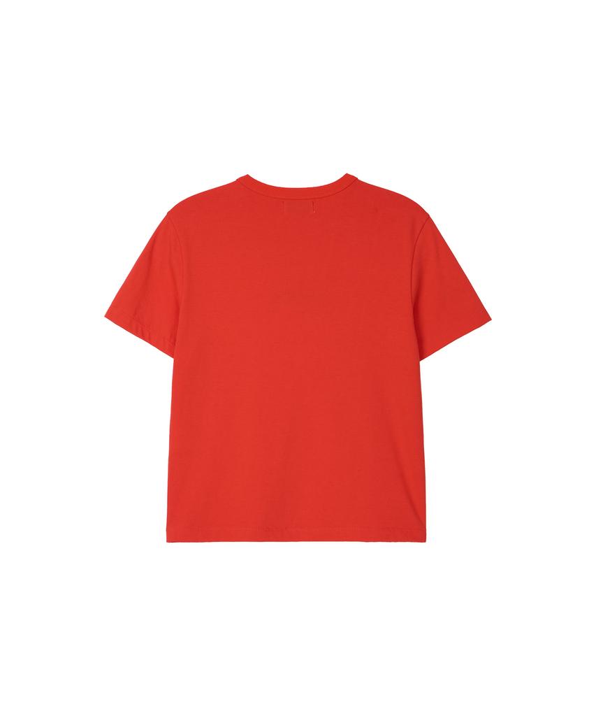 NOHANT College Cropped T-Shirt Red