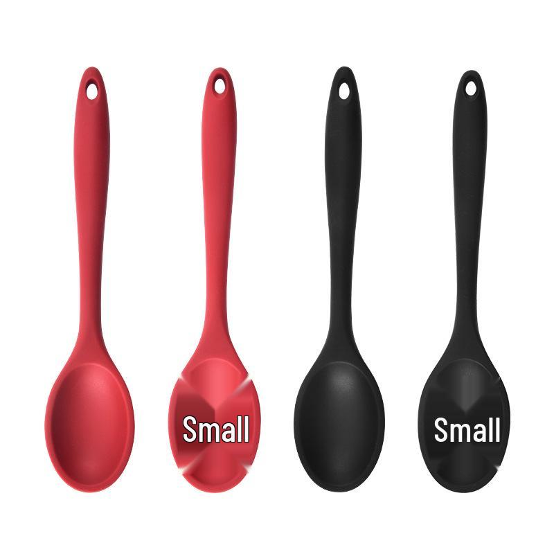 Large Integrated Silicone Kitchen Spoon Set: Slotted, Rice, and Salad Spoons - Hot Selling
