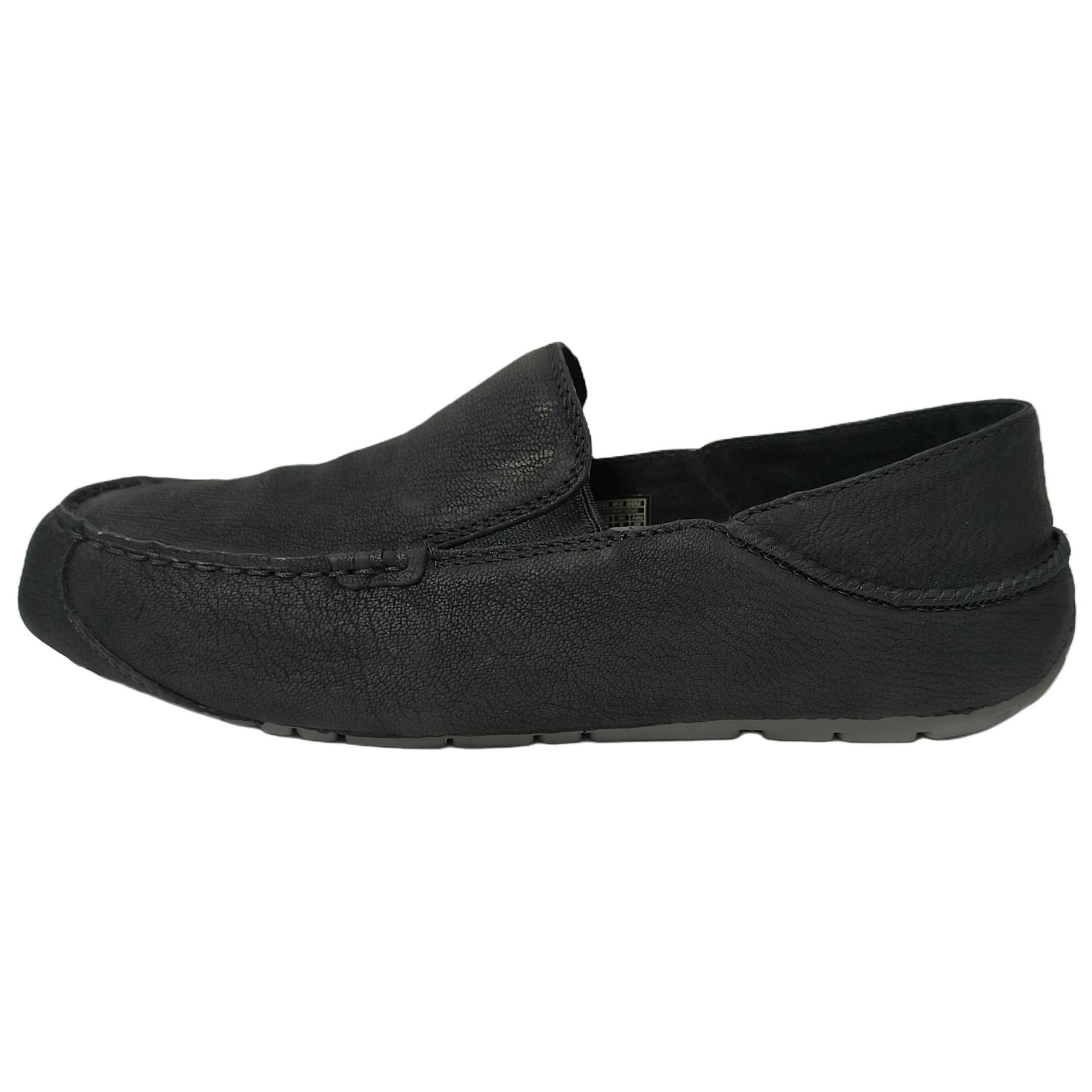 

UGG Upshaw Sheepskin Versatile Slip-On Moccasins Men Shoes Black 1015607-BLK 42