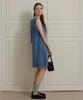 Kwinseulaebis Denim Back-Open Sleeveless Dress